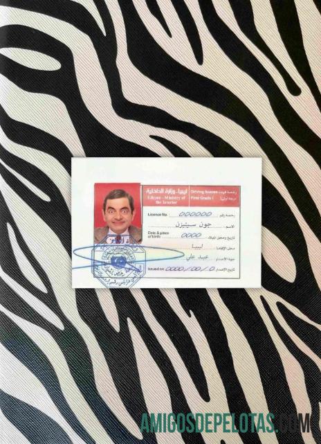 Líbia DL fotovisual frontal exemplo